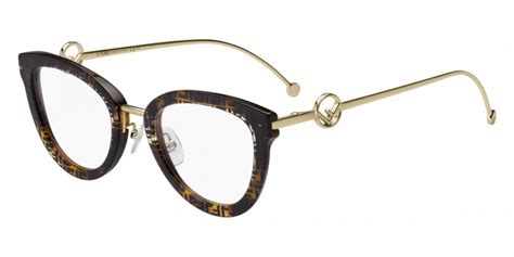 fendi ff 0417|Fendi FF 0417 2IK Eyeglasses in Dark Havana.